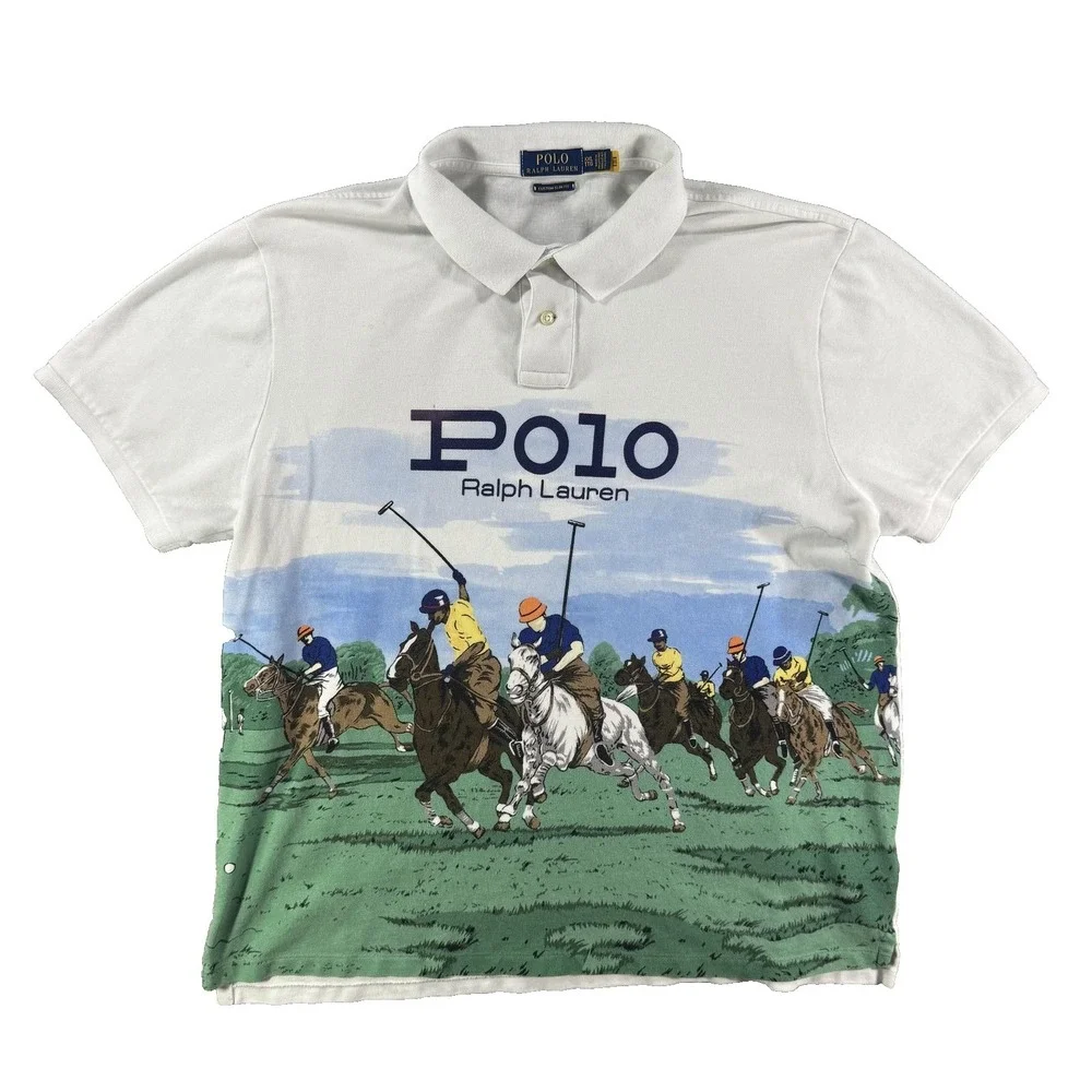 Polo Ralph Lauren Polo Stampede Polo Shirt Men's XXL Graphic Polo Match